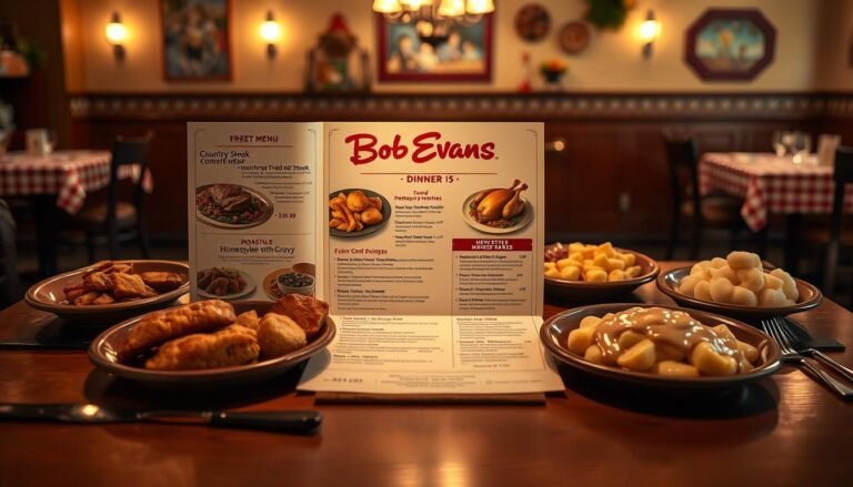bob evans dinner menu with prices