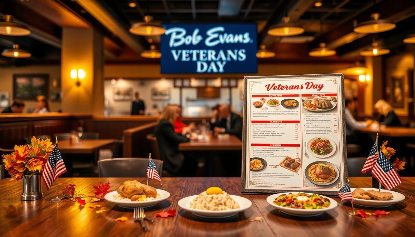 bob evans veterans day menu