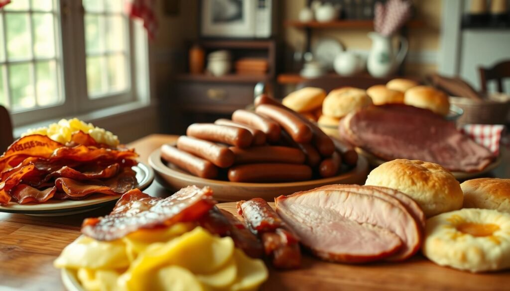 breakfast meats Cracker Barrel